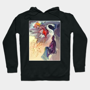 Language of the Birds Fantasy Abstract Dali Print Hoodie